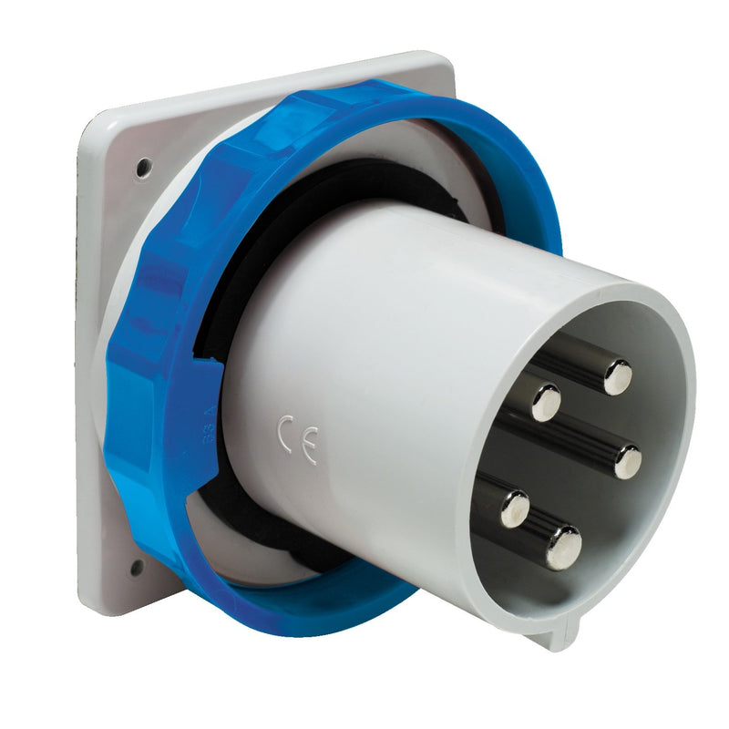Schneider Electric - CEE-Gerätestecker (IEC 60309) Anbaugerätestecker 81878 gerade, 63A, 2p+E