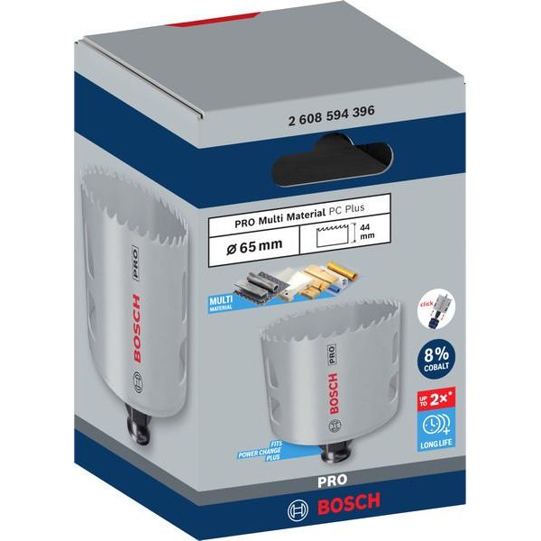 Bosch - Lochsäge PRO Multi Material PC Plus 2608594396 Lochsäge, 65 mm