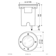EVN Lichttechnik - Bodeneinbauleuchte LED-Bodenleuchte IP67 PC67101502 3000K