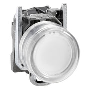 Schneider Electric - Drucktaster, Komplettgerät Leuchtdrucktaster, weiß XB4BP183M5EX D 22mm, 240 V, ATEX