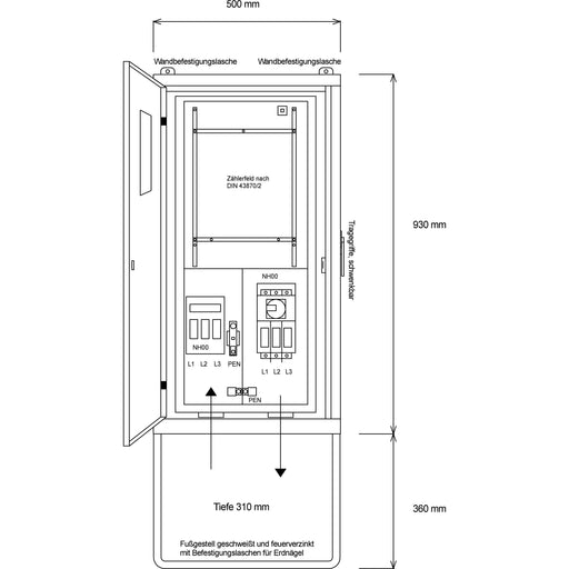 Steidele-Stromvert. - Baustromverteiler Baustromverteiler A 80-V für Vattenfall − 1 Stück by Steidele-Stromvert.
