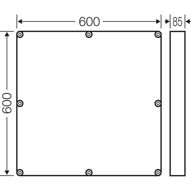 Hensel - Komponente für den Ausbau (Schaltschrank) Zwischenrahmen Mi ZR 8