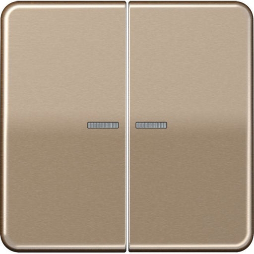 Jung - Bussystem-Tastsensor KNX RF Taster 2fach CD 10921 ST RF GB Aluminium eloxiert