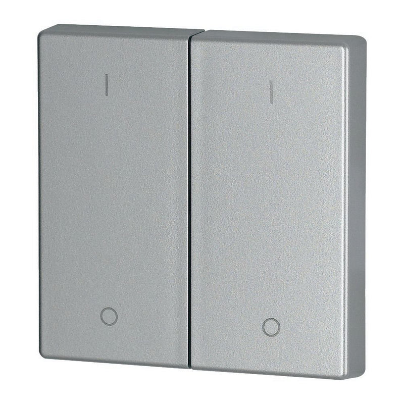 Eaton - Abdeckung/Bedienelement für Installationsschalterprogramme Wippe 2-fach CWIZ-02/13 I/0, silber