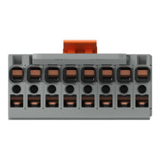 WAGO - Ein- und mehrpolige Klemmenleiste 1-Leiter-Federleiste 769-108/144-000 CAGECLAMP,4mm²,gr − 10 Stück