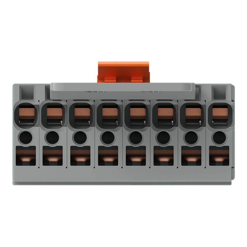 WAGO - Ein- und mehrpolige Klemmenleiste 1-Leiter-Federleiste 769-108/144-000 CAGECLAMP,4mm²,gr − 10 Stück