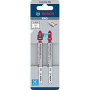 Bosch - Stichsägeblatt PRO Plastics PVC clean 2608665238VE(2) T102H Stichsägeblatt − 10 Packung