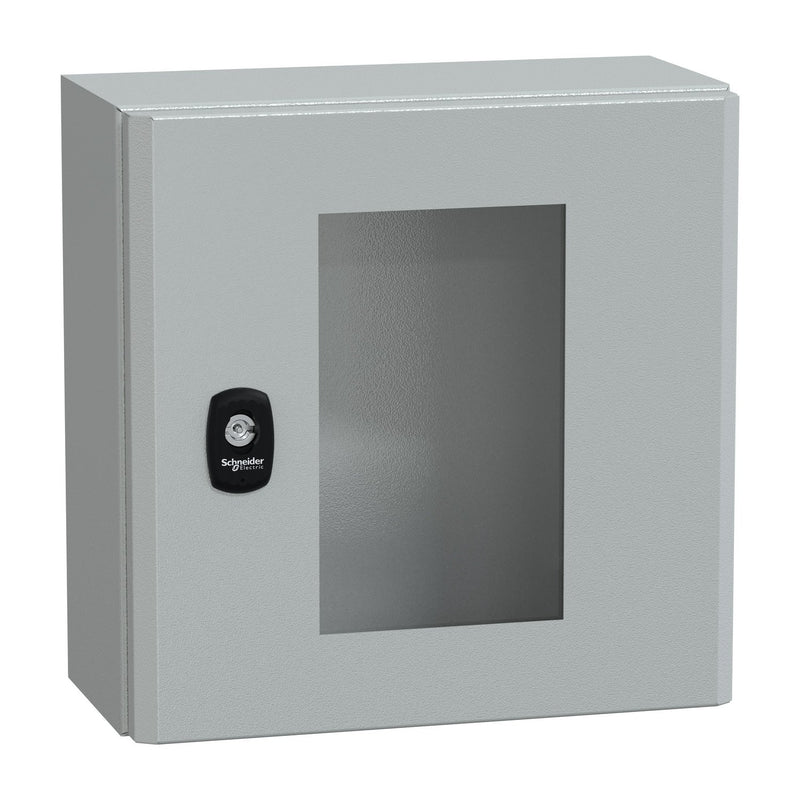 Schneider Electric - Gehäuse/Schaltschrank (leer) Wandschrank RAL 7035 NSYS3D3315T 300x300x150 Sichttür
