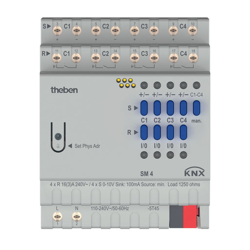 Theben - Bussystem-Dimmaktor Schalt-/Dimmaktor SM 4 KNX