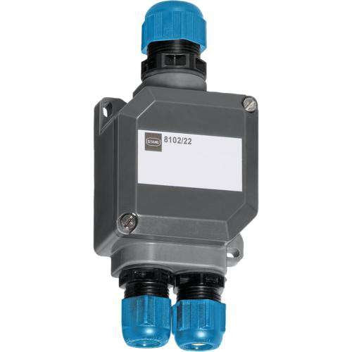 Stahl - Klemmenkasten Abzweigdose Ex i 8102/22-32