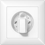 Jung - Abdeckung/Bedienelement für Installationsschalterprogramme Abdeckung, volle Platte AS 1541 WW für Drehschalter
