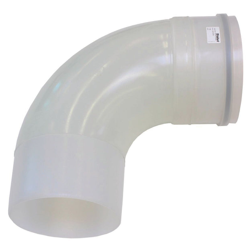 Vaillant - Einwandiges Abgasformstück 2 Anschlüsse Bogen 87 Grad 250mm 0020106563 PP