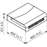 Vogels - Halterung für Audio-/Videosysteme Diebstahlschutzgehäuse PFA9112 sw-si klein,si-sw