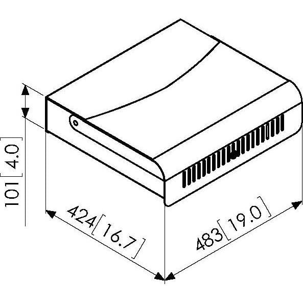 Vogels - Halterung für Audio-/Videosysteme Diebstahlschutzgehäuse PFA9112 sw-si klein,si-sw