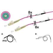 Metz Connect - System-Patchkabel LWL OpDAT VIK Universalkabel 152U087JJ5075G 8xOM4, LC-LC, 75 m