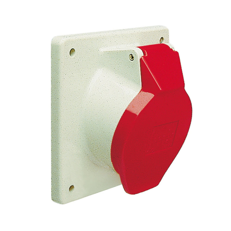 Walther Werke - CEE-Anbausteckdose (IEC 60309) Anbaudose schräg 16A 512 5P 400V 6h IP44