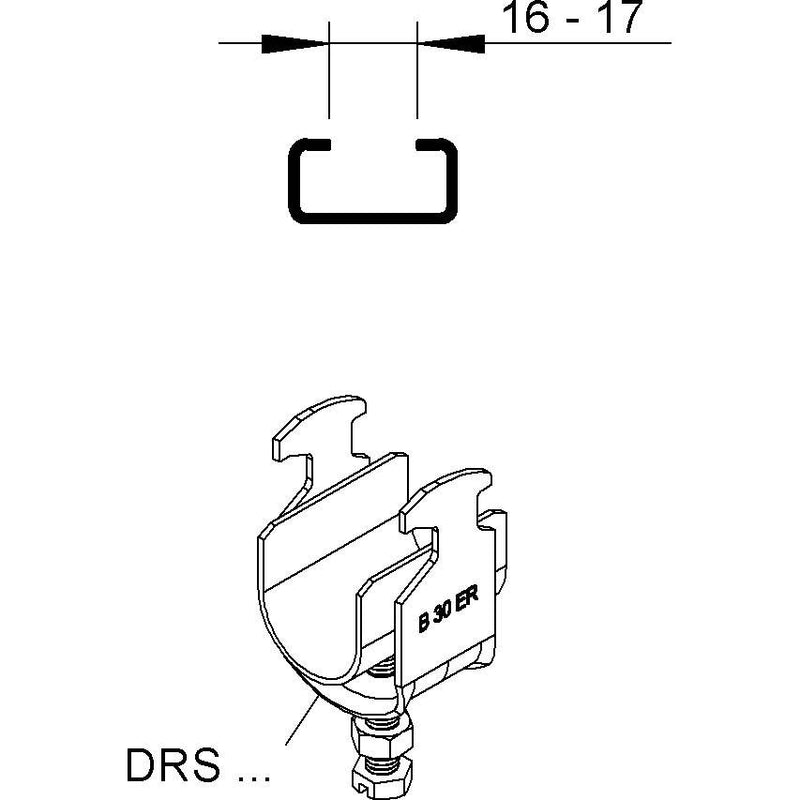Niedax - Rohrschelle Dampfrohrschellen ER DRS 14 E3 − 100 Stück