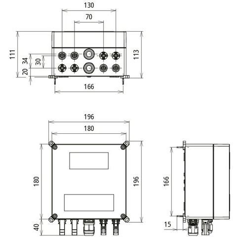 DEHN - Photovoltaik-DC-Stringbox Generatoranschlusskasten DCU 2 YPV11002M1SMC4 für PV-Anlagen