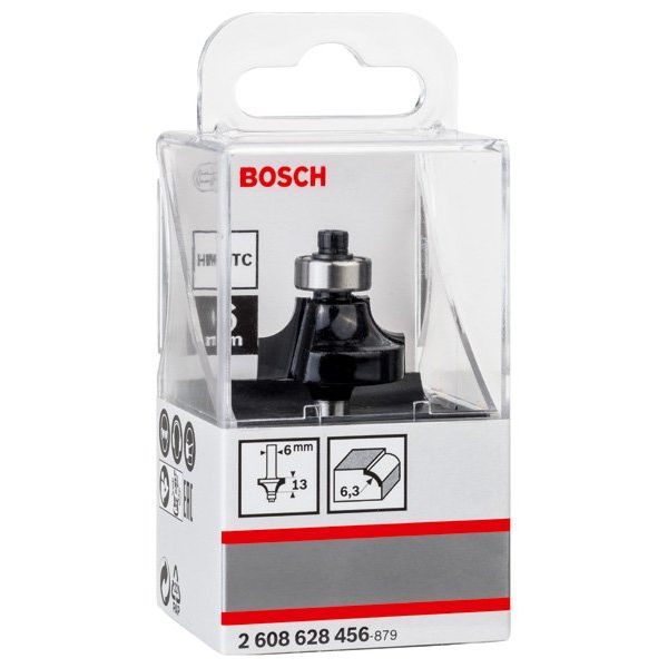 Bosch - Fräser PRO Abrundfräser, R 2608628456 6,3, Schaft 6 mm