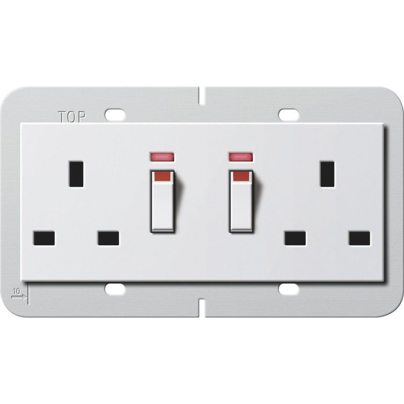 Gira - Steckdose Doppelsteckdose 13A 278403 abschaltbar rws