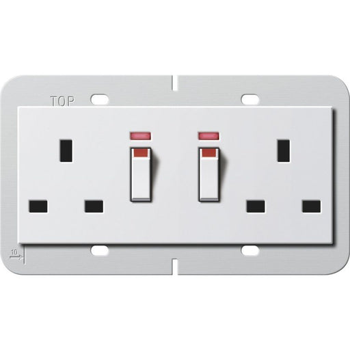 Gira - Steckdose Doppelsteckdose 13A 278403 abschaltbar rws