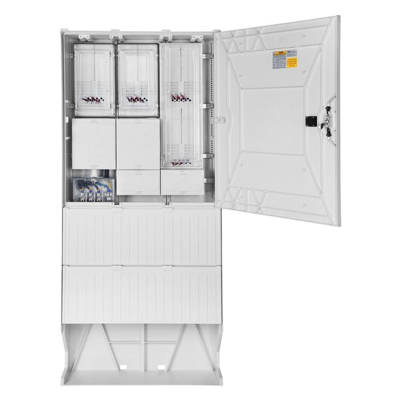 GSAB Elektrotechnik - Zähler-Komplettschrank Zähleranschlußsäule 39.88.1P41 EWE 4 Zähler, o. TSG