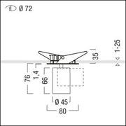 Zumtobel Group - Downlight/Strahler/Flutlicht LED - Einbauleuchte SUP2 M R72 #60817628 3000K