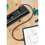 Bachmann - Mehrfachsteckdose Steckdosenleiste BM005941 6xUTE 1xSchalterUSB