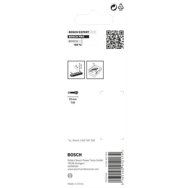 Bosch - Bit PRO Impact Bit, T30 2608522382 25 mm, 8-tlg