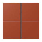 Jung - Abdeckung/Bedienelement für Installationsschalterprogramme Tastensatz 4fach LC 404 TSA 232 locre rouge