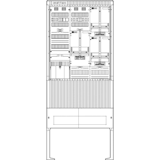 ABN - Zähler-Komplettschrank Zähleranschlusssäule SZ207ZA3402 3 ZP APZ 4pol