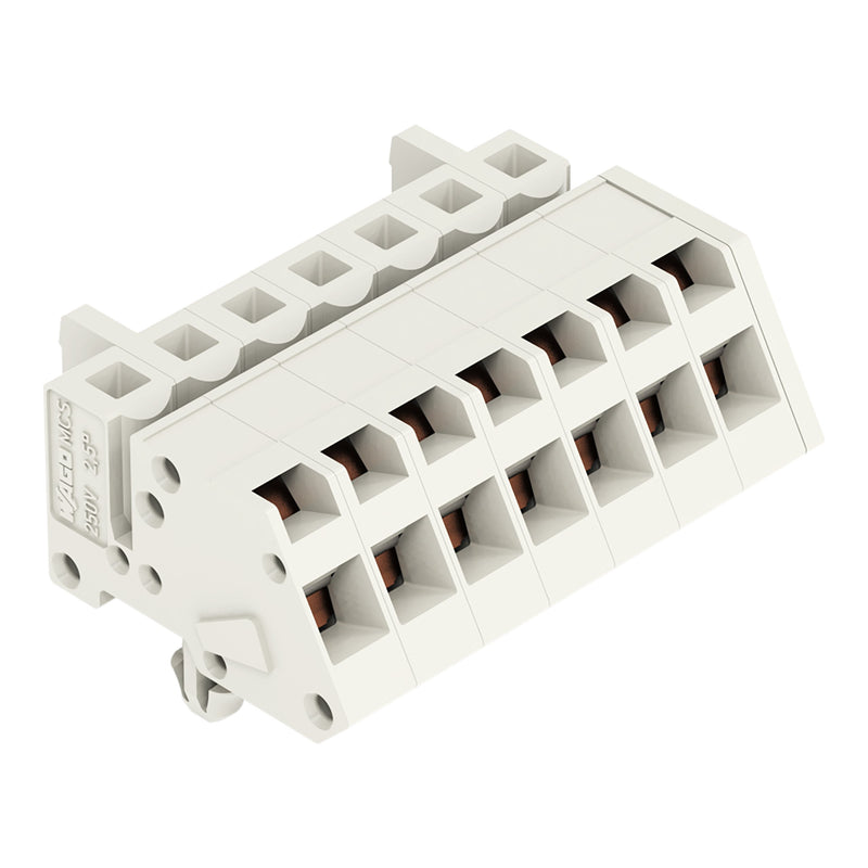 WAGO - Kabelsteckverbinder für Leiterplattensteckverbinder 1-Leiter Federleiste 721-307/008-000 CAGECLAMP 2,5mm²,lgr − 50 Stück
