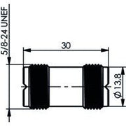 Telegärtner - Koax-Kupplung UHF-Kupplung 100024347 299/U,(F-F) − 5 Stück