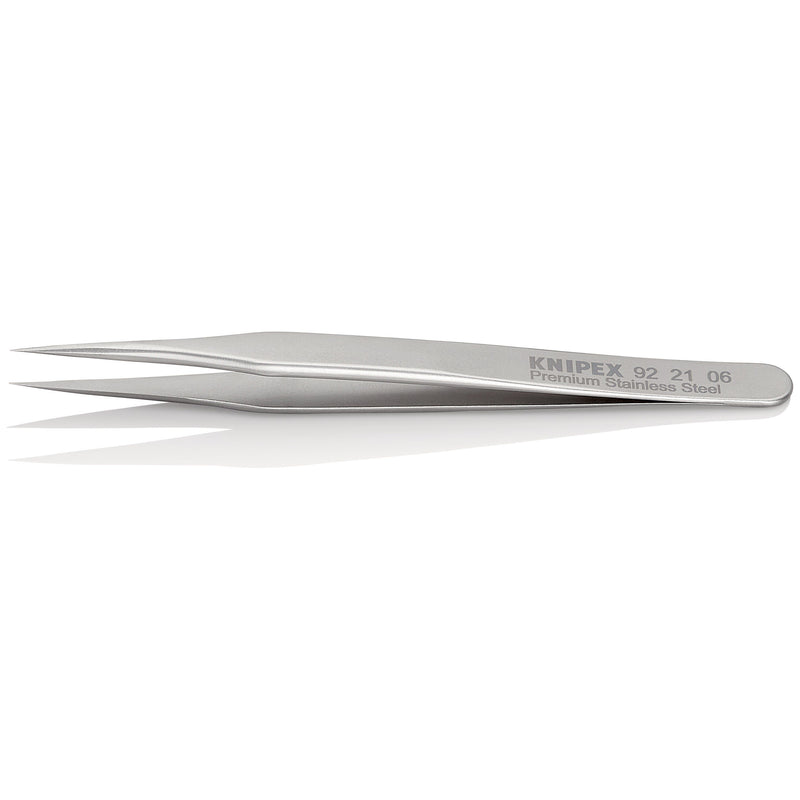 Knipex - Pinzette Mini-Präzisionspinzette 92 21 06 Glatt 80 mm − 1 Stück