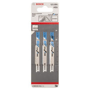 Bosch - Stichsägeblatt U 118 A 2608631511 Basic for Metal − 3 Packung