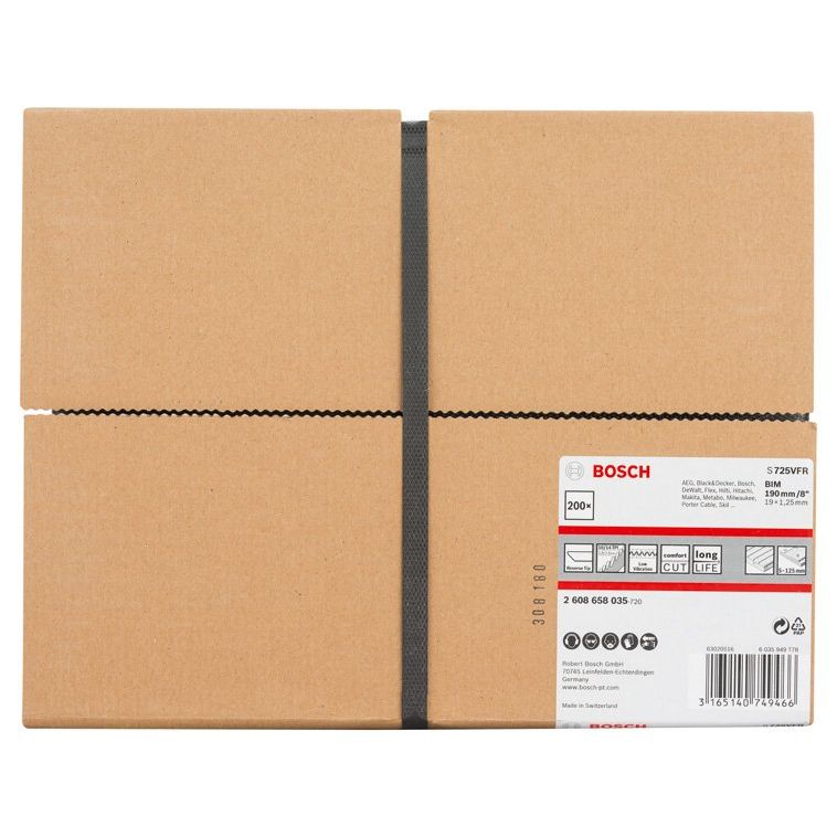 Bosch - Säbelsägeblatt 200er-Pack 2608658035