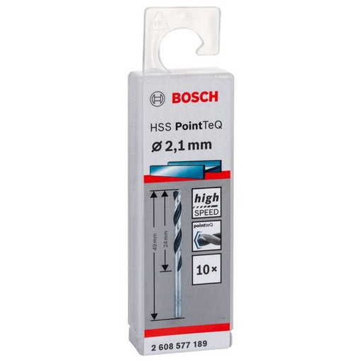 Bosch - Bohrer Metallspiralbohrer HSS 2608577189 PointTeQ DIN 338 2,1