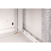 DIGITUS - Netzwerk-/Serverschrank Wandschrank mit Glastür DN-19 07U-6/6 RAL7035 HE 7