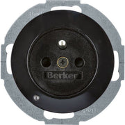Berker - Steckdose mit Stiftkontakt 6765102045 BS R.1/R.3 sw