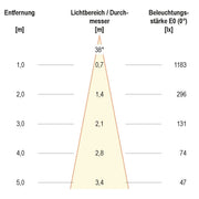 EVN Lichttechnik - Downlight/Strahler/Flutlicht LED-Deckenleuchte PC20D91502 DALI