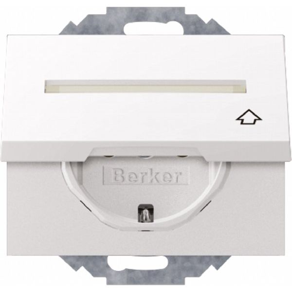 Berker - Steckdose SCHUKO-Steckdose pws 47487109 m.Klappdeckel