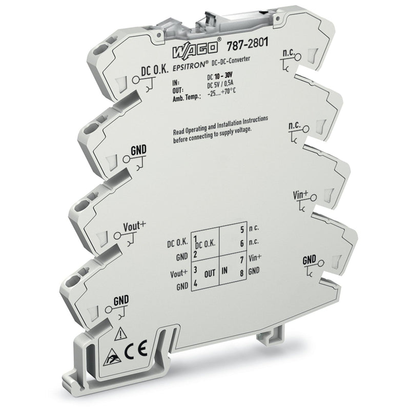 WAGO - Gleichstromversorgung Wandler 787-2801 DC/DC, 24V/5V, 0,5A