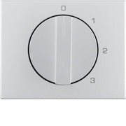Berker - Abdeckung/Bedienelement für Installationsschalterprogramme Zentralstück mit Drehknopf 1087710300 3S K.5 Alu