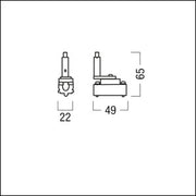 Zumtobel Group - Mechanisches Zubehör/Ersatzteile für Leuchten Stahlseilabhängung SUP2 TRACK #22169687 (Exzenter)