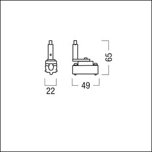 Zumtobel Group - Mechanisches Zubehör/Ersatzteile für Leuchten Stahlseilabhängung SUP2 TRACK #22169687 (Exzenter)