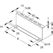 Niedax - Stiel/Profilschiene Distanzprofile RZP 120/200 − 10 Stück