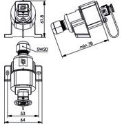 Telegärtner - Kommunikationsanschlussdose Kupfer Industrie STX V4 Aufputzdose 100007442 RJ45 Modul A Cat.6A