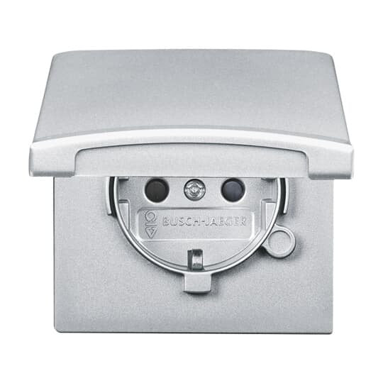 Busch-Jaeger - Steckdose Schuko-Steckdoseneinsatz 20 EUGKB-33-101 IP44 alusilber