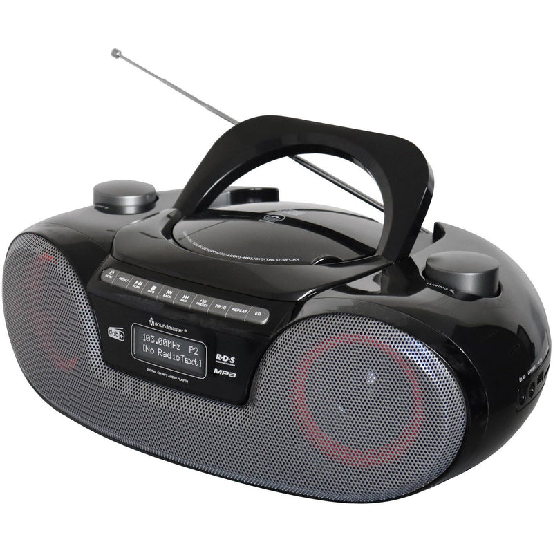 Soundmaster - Lautsprecher DAB+Boombox SCD8300SW sw CD/MP3,USB,Kassette