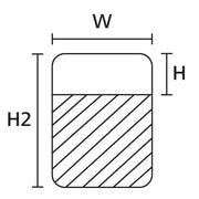 HellermannTyton - Kabelmarkierungssystem Etiketten TAG3TD3-896-WHCL weiss/transparent − 1000 Stück